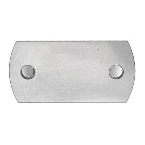 Ankerplatte Edelstahl mit 2 Bohrungen 11 mm