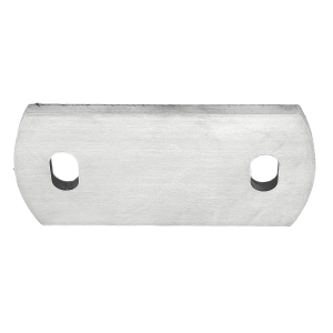 Ankerplatte aus Edelstahl ist einseitig geschliffen und mit einem Laser geschnitten