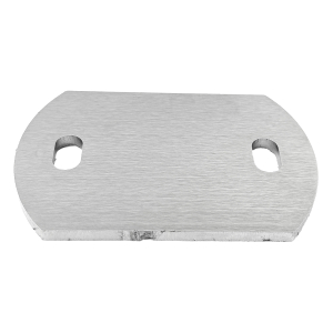 Ankerplatte aus Edelstahl mit der Größe 120 x 80 x 6 mm