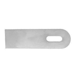 Anschweißlasche Langloch aus Edelstahl in der Größe 100 x 30 x 5 mm