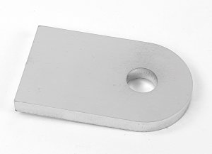 Edelstahl Anschweißlasche 50 x 30 x 5 mm mit Bohrung 9 mm