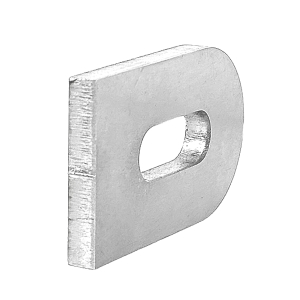 Anschweißlaschen mit Langloch aus Edelstahl