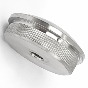 Endkappe Edelstahl mit M8 Gewinde 42,4 x 2,0 mm