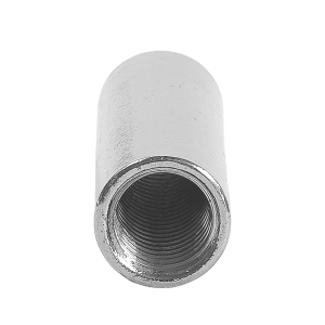 Edelstahl Gewindemuffe rund mit M12 x 50 mm