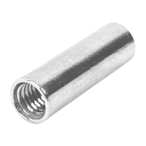 Gewindemuffen aus Edelstahl M6 in 30mm Länge und rund