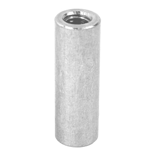 Gewindehülse M6 aus V2A Edelstahl rund und in 30mm Länge