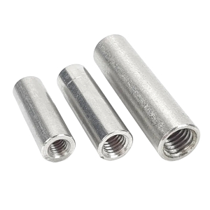 Edelstahl Gewindemuffe M6 x 30 mm rund