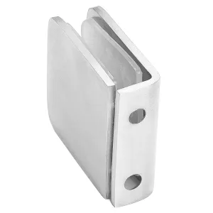 Glasbefestigung 45 x 49 mm aus V2A Edelstahl