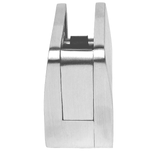 flache Edelstahl Glasklemme Glashalter mit Sicherung 52x52 mm