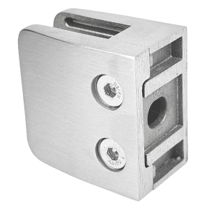 Glashalter Glasklemme mit Sicherung Auflage Platte flach