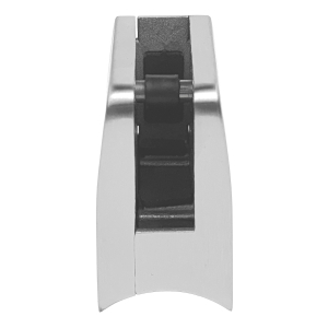 Draufsicht Glashalter mit Auflage für Rohre 42mm