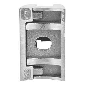 Rückseite Edelstahl Glashalter Glasklemme mit Auflageplatte für 42mm Rohr