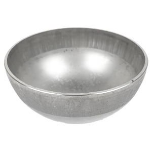 umgedrehte Edelstahl Halbkugel roh - ungeschliffen - 100mm