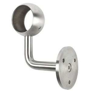 Rückseite Edelstahl Handlaufhalter mit Ring