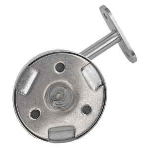 Rückseite V2a Handlaufhalter mit Rosette - Auflage flach