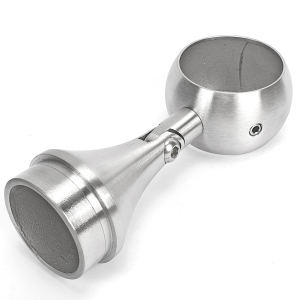 verstellbare Edelstahl Handlaufstütze mit Ring für Rohr 42,4 mm