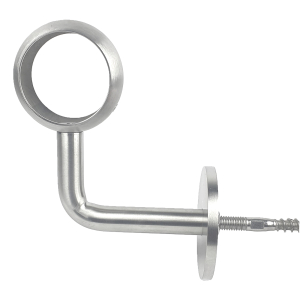 Edelstahl Handlaufhalter mit Ring 42 mm