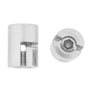 Edelstahl Kreuzklemme für 3 mm Seil - verstellbar