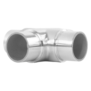 Rohr Kreuzverbinder aus Edelstahl V2A mit 33,7 mm Durchmesser