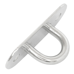 Decksplatte oval 100 x 36 mm aus Edelstahl V2A