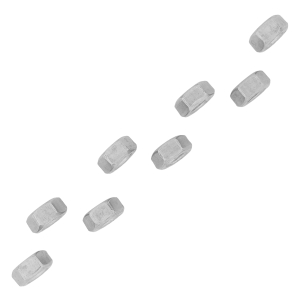 Kontermutter M6 mit Linksgewinde aus V4A Edelstahl