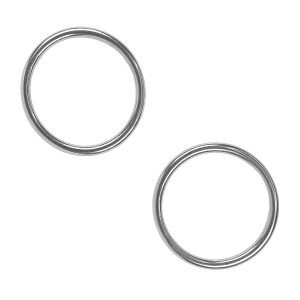 Ring rund Edelstahl - 8 x 80 mm