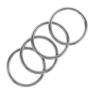 Ring Edelstahl rund mit 8 x 80 mm