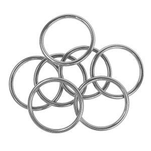 Rundringe Edelstahl V4A mit 80 mm Durchmesser