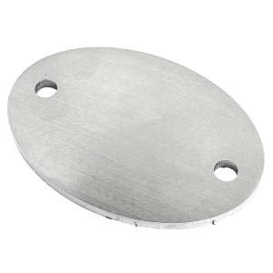 ovale Ronde mit 2 Bohrungen 130 x 90 x 6 mm