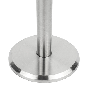 Edelstahl Ronde 60 x 5 mm mit Bohrung 10 mm + Stift 10 mm