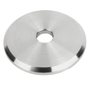 Edelstahl-Ronde 60x5 mm mit Fase und Bohrung 10 mm