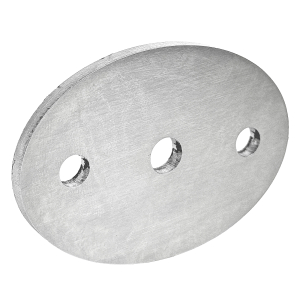 Edelstahlronde ovale Form mit Bohrungen