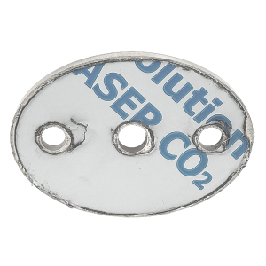 Ronde aus V2A Edelstahl mit Bohrungen und geschliffen