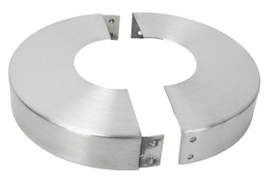 Edelstahlrosette 2-teilig - 105 mm