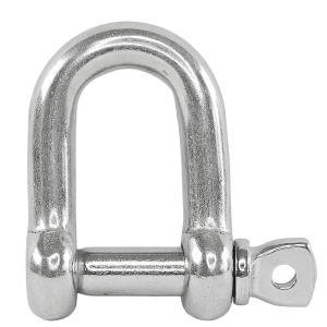 Edelstahl Rundschäkel gerade 6 mm