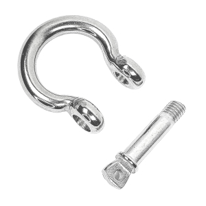 Schäkel geschweift aus Edelstahl V4A mit 10mm Durchmesser