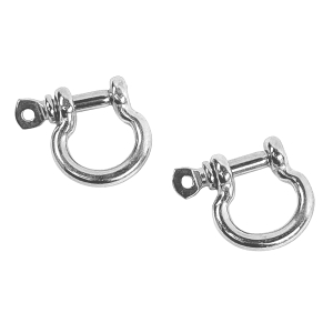 Edelstahl Rundschäkel geschweift aus V4A mit einer Materialstärke von 4mm