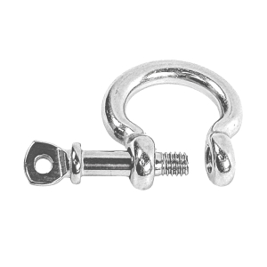 Rundschäkel aus Edelstahl geschweift 5mm