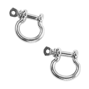 Edelstahl Rundschäkel geschweift aus V4A mit einer Materialstärke von 5mm