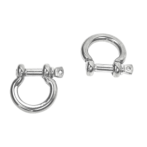 Schäkel geschweift aus Edelstahl und Durchmesser 6mm