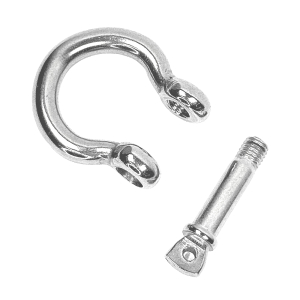 Rundschäkel Edelstahl geschweift 8mm