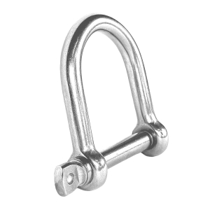 Schäkel Edelstahl weite Form mit 12 mm