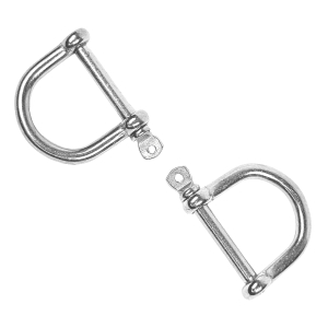 Rundschäkel Edelstahl V4A in weiter Form und mit Materialdurchmesser 5 mm