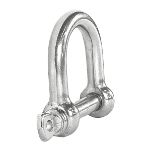 Schäkel Edelstahl weite Form mit 8mm Materialdurchmesser