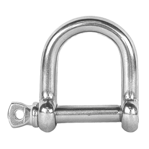 Edelstahl Rundschäkel weite Form mit 8 mm