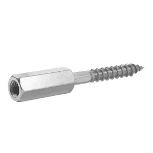 M12 x 50 mm Gewindemuffe Sechskant an einer Stockschraube