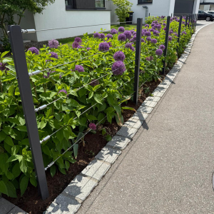 Seilspanner Gelenk am T-Profil Zaunpfosten