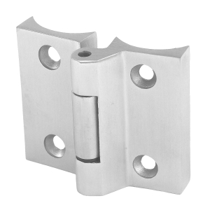 Türscharnier aus Edelstahl für die Montage an einem 42,4 mm Rohr