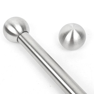 Edelstahl Vollkugel 30 mm Ø auf Edelstahlstab 12 mm