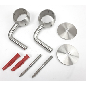 Handlauf Zubehör Modell Ela - 2x Handlaufhalter mit Kugelring